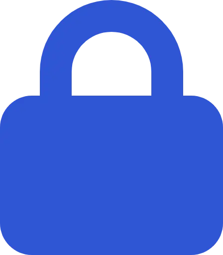 secure blue icon