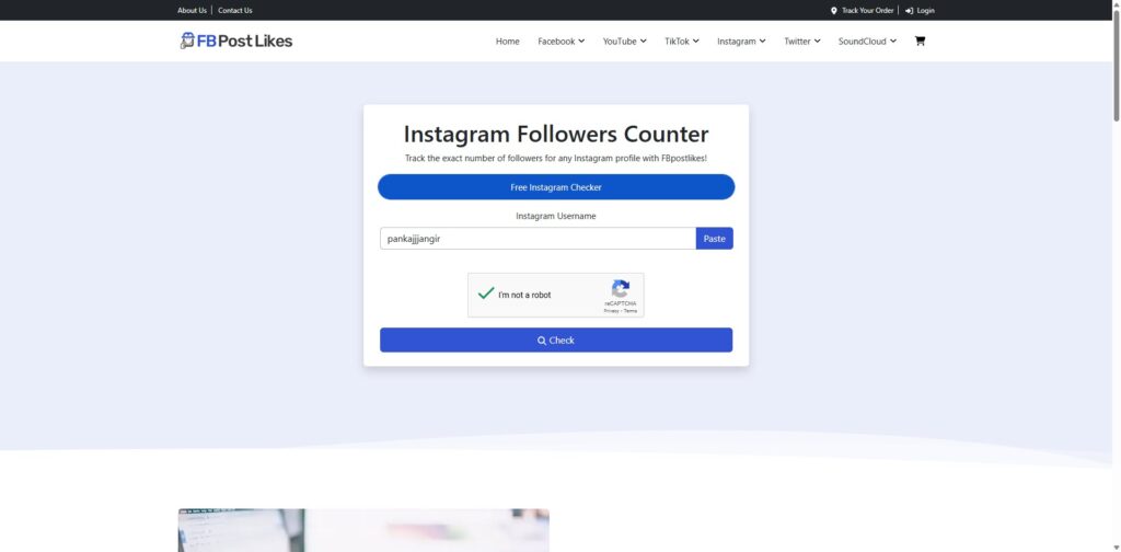 enter instagram username