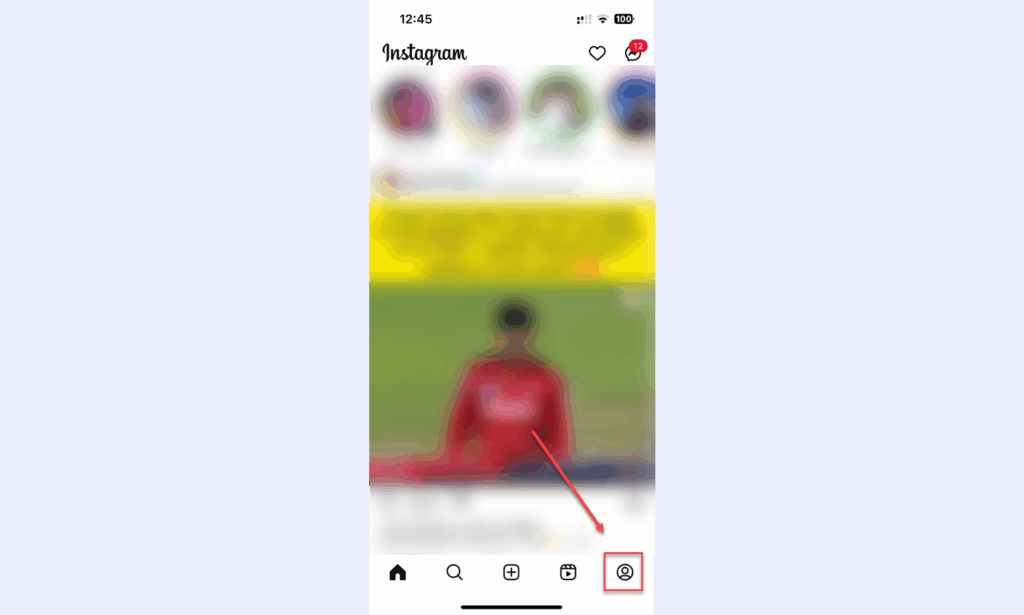 open instagram account
