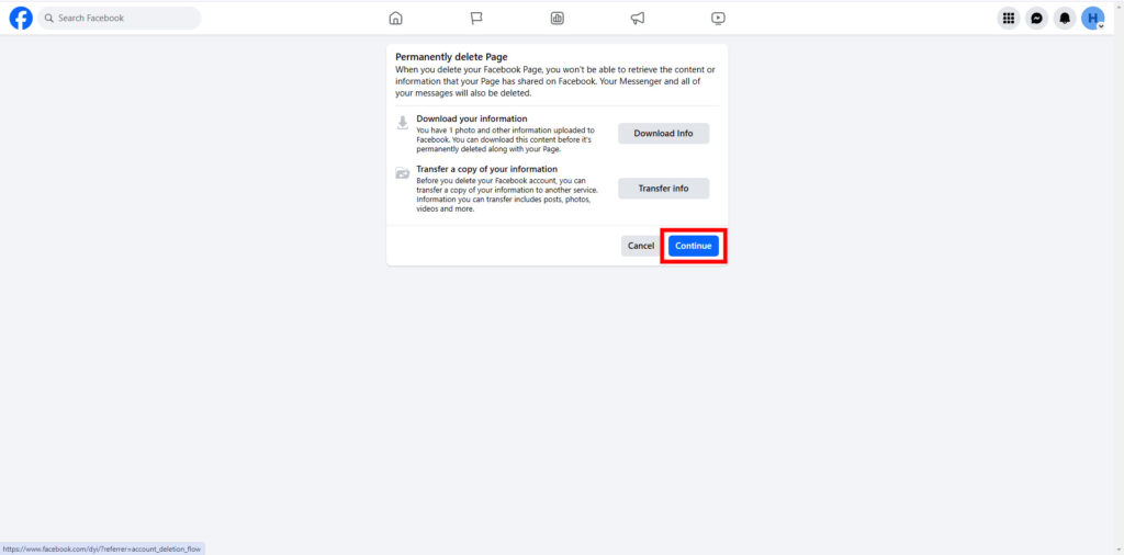 permanently delete the page