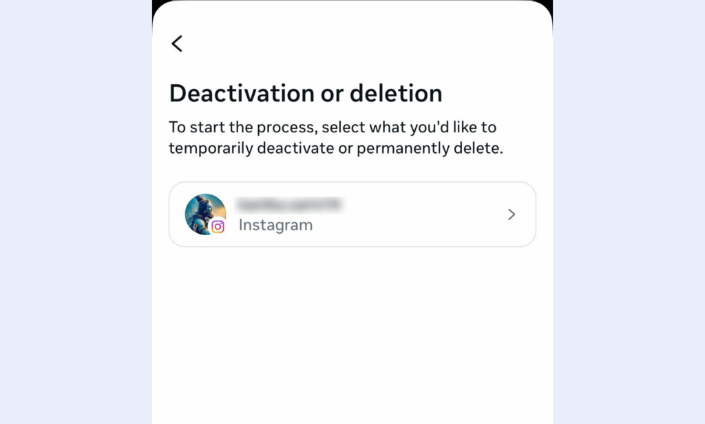 choose meta account