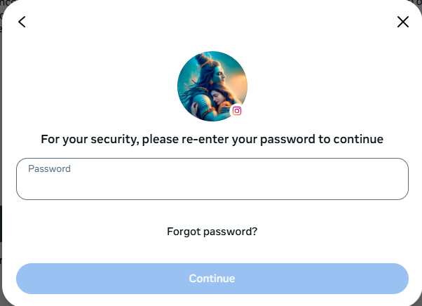enter password