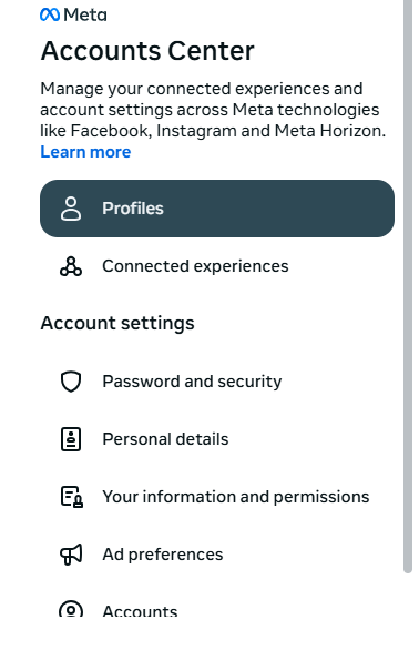 tap personal details