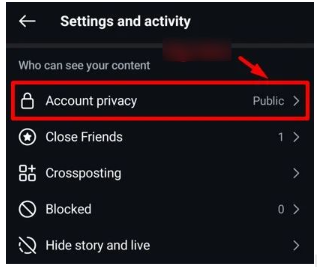 How to make your instagram account private