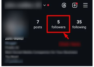 Hide Instagram followers