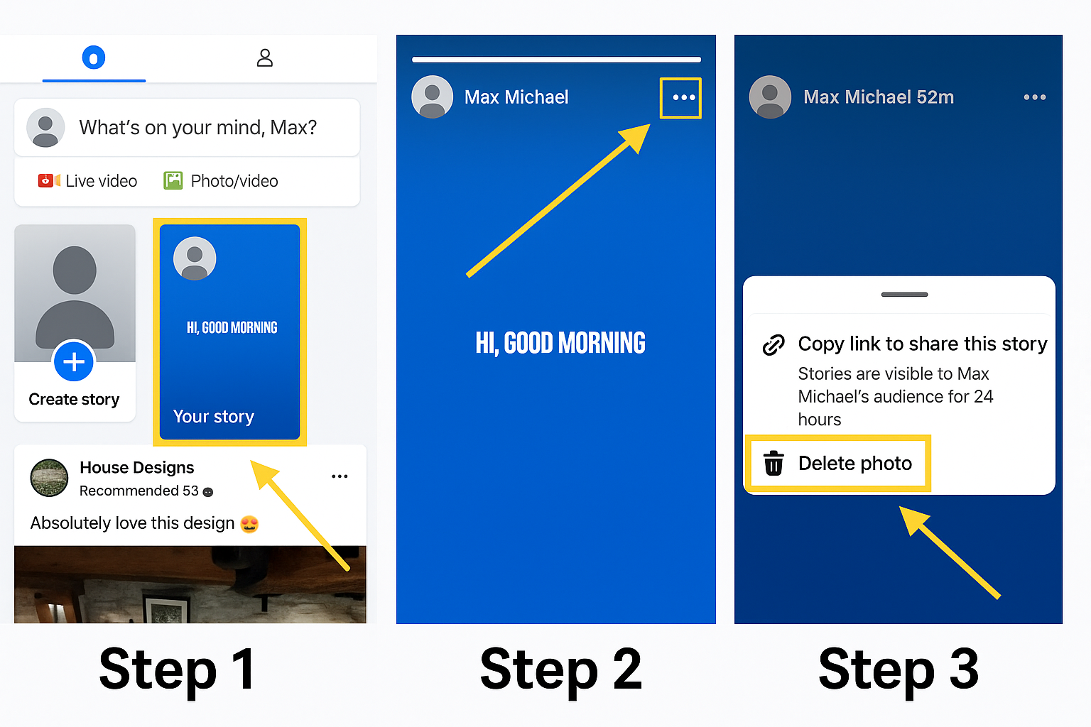 Deleting Facebook Story