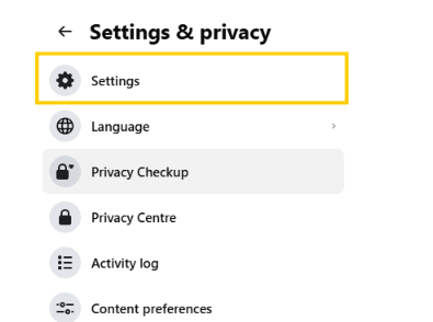 Click on Setting