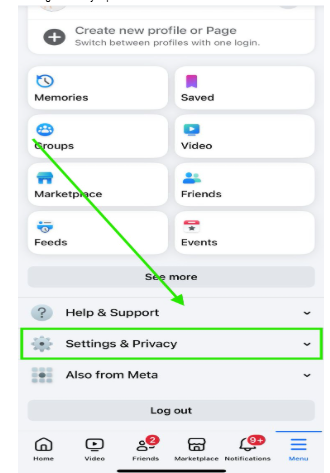 Facebook's setting and Privacy