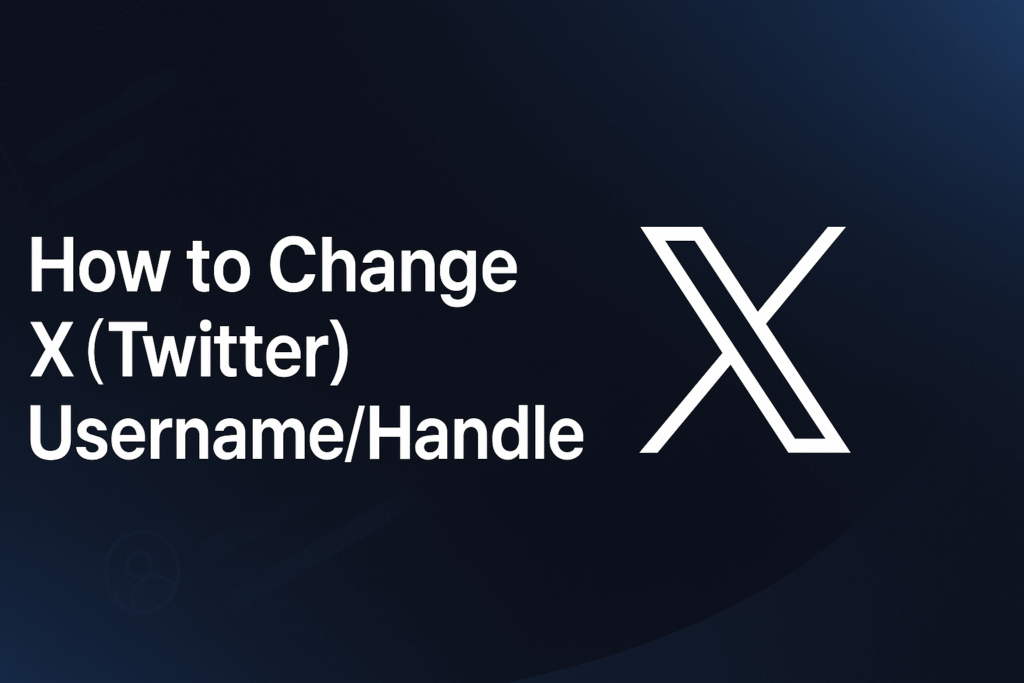 How to Change X (Twitter) Username
