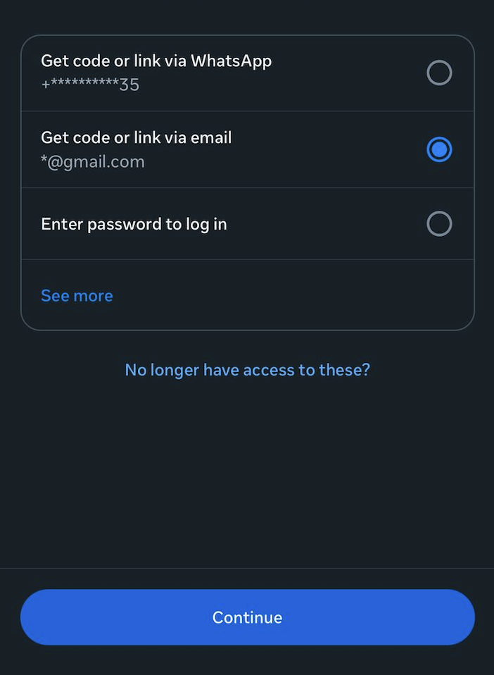 Reset Link