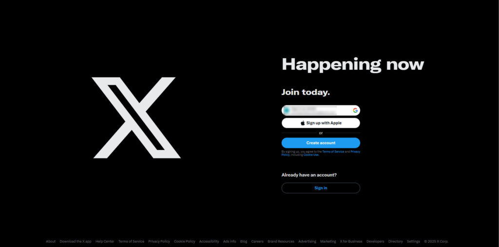 log in to your account