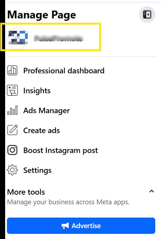 Go To Your Facebook Page