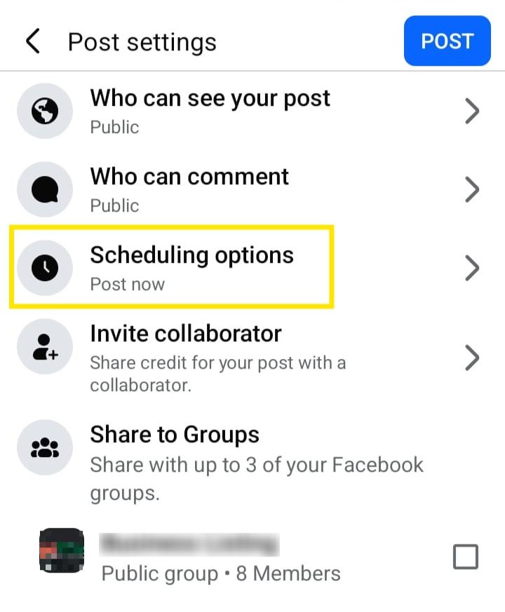 Check Schedule Posts
