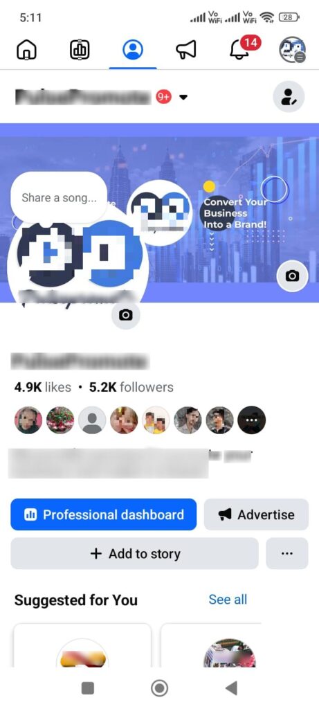 Open the Facebook App