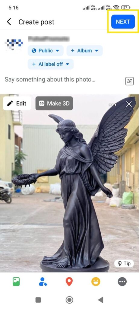 Select photo and video