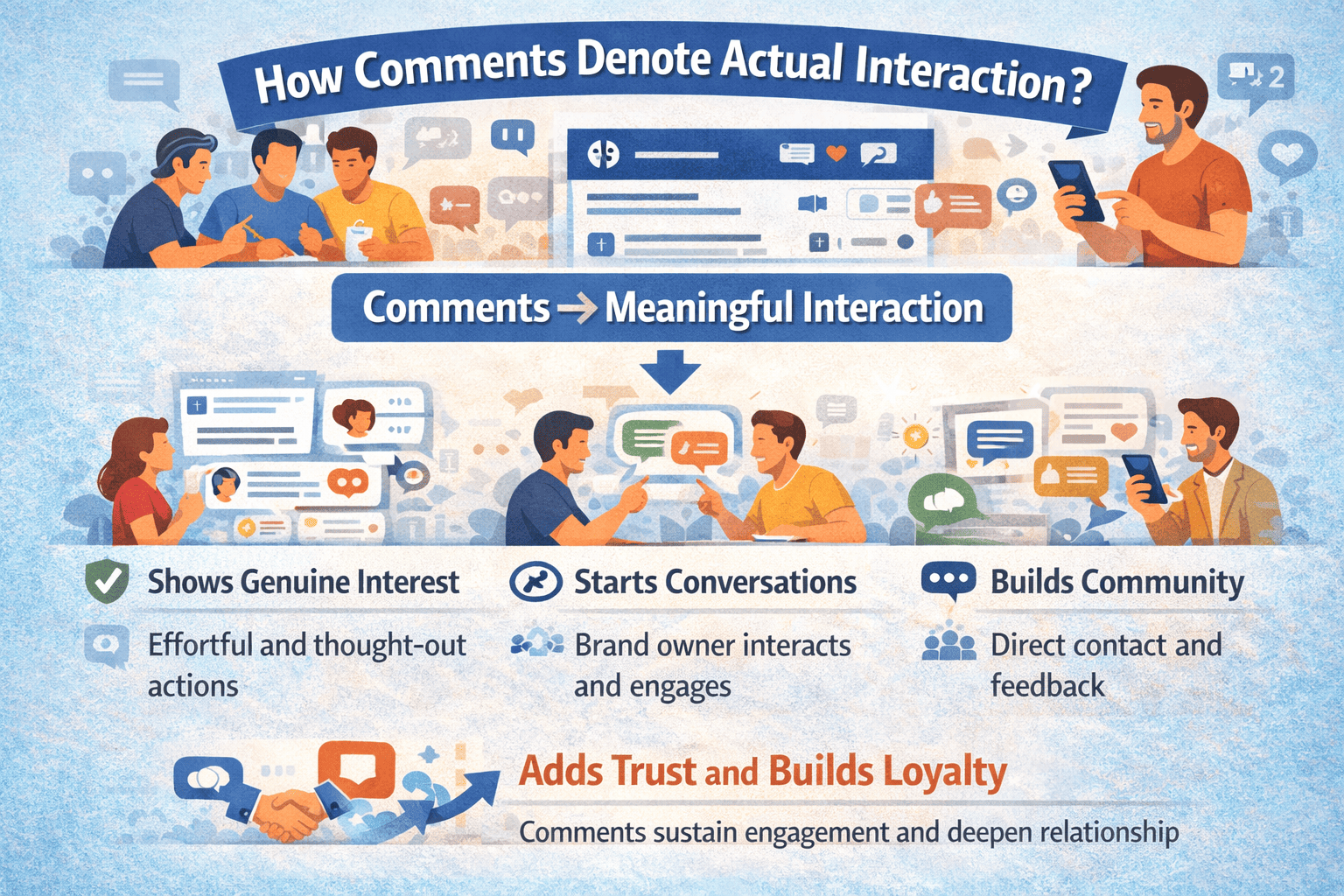 How do Facebook Likes, Shares, and Comments Drive Brand Growth? Comments Denote Actual Interaction