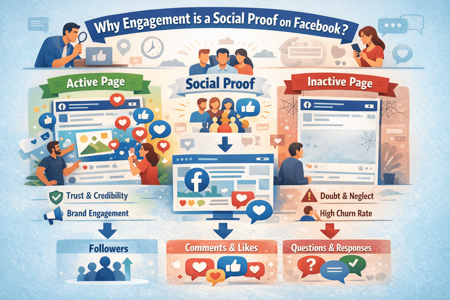 How do Facebook Likes, Shares, and Comments Drive Brand Growth? Social Proof on Facebook