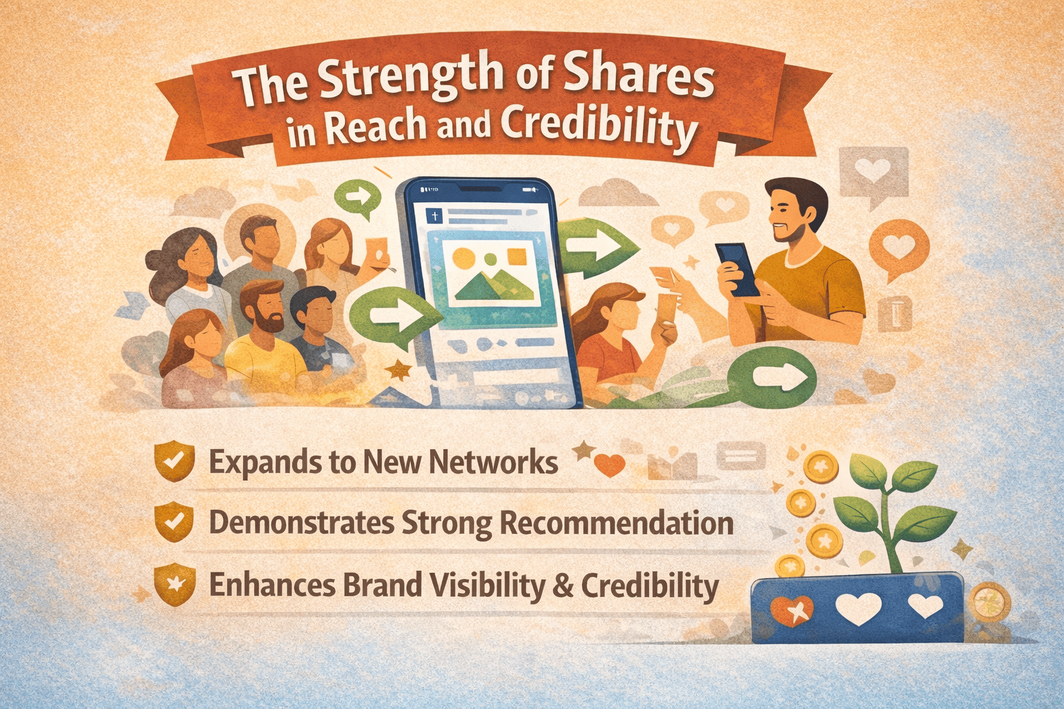 How do Facebook Likes, Shares, and Comments Drive Brand Growth? The power of shares on social media