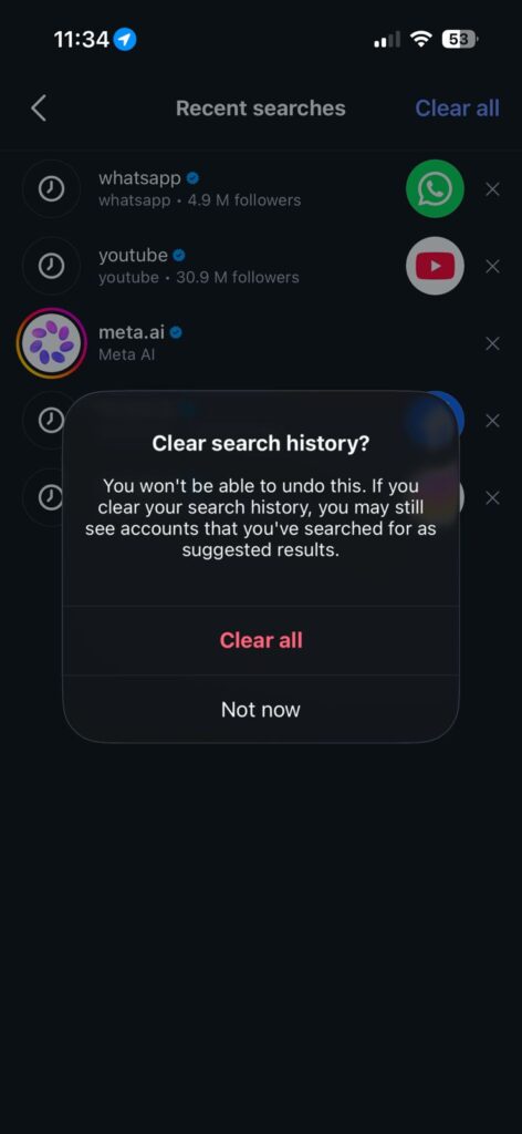 Can Others See Your Instagram Search History? A Simple Guide clear recent searches