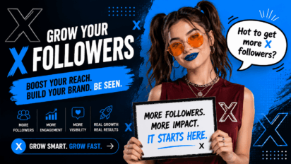 Grow Twitter X followers