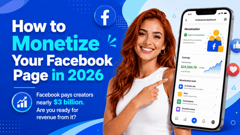 monetize Facebook page