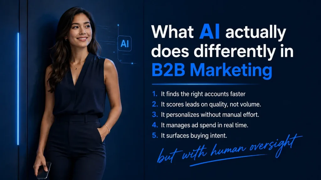 AI in B2B marketing: How It Redefines Social Selling how AI helps in B2B marketing