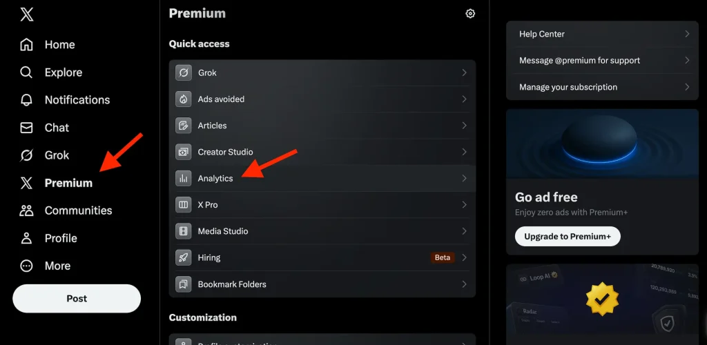 How to Use X (Twitter) Analytics to Improve Performance x (twitter) analytics on laptop