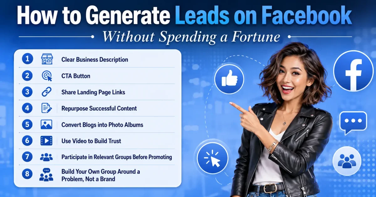How to Generate Leads on Facebook Without Spending a Fortune