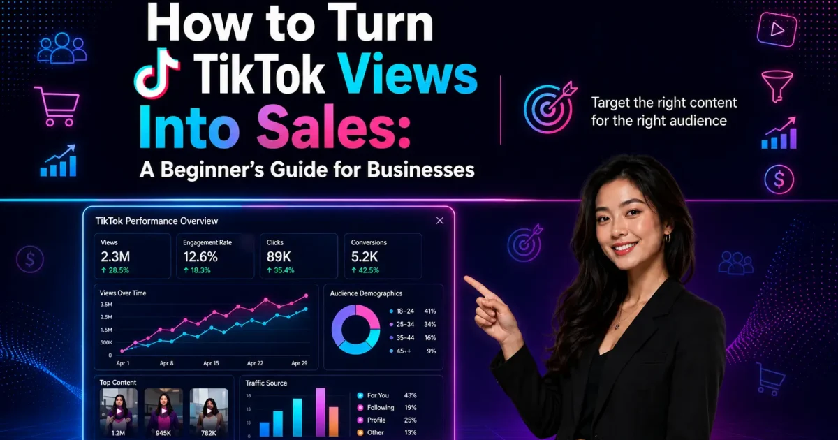 How to Turn TikTok Views Into Sales: A Beginner’s Guide for Businesses