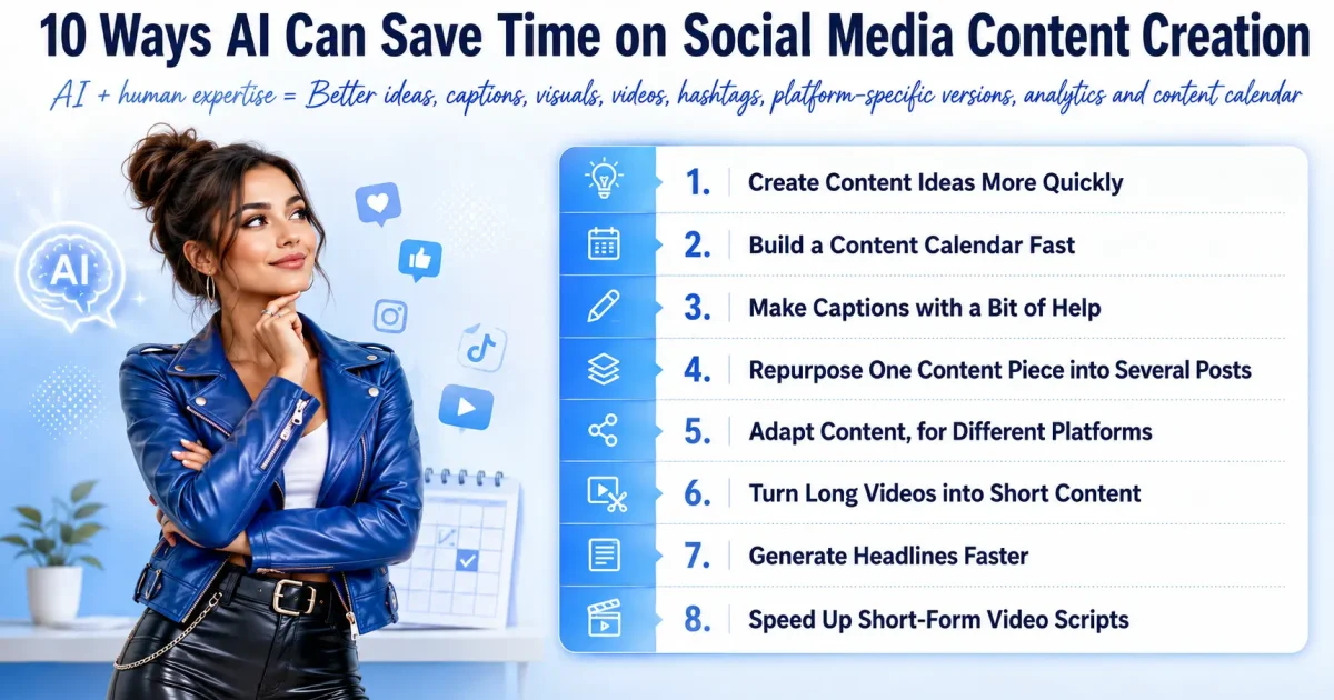 10 Ways AI in Social Media Can Save Time on Content Creation