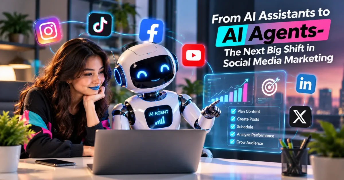 From AI Assistants to AI Agents- The Next Big Shift in Social Media Marketing