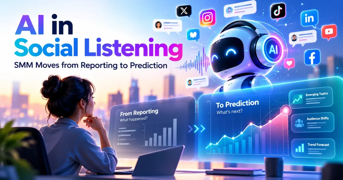 AI in Social Listening – SMM Moves from Reporting to Prediction