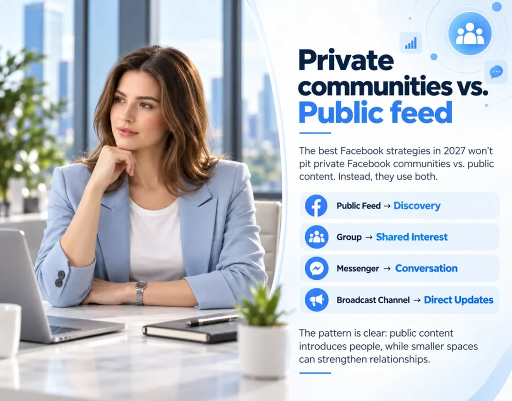 Why Private Facebook Communities like Messenger Matter in 2027? Private Communities vs. Public Feed on Facebook