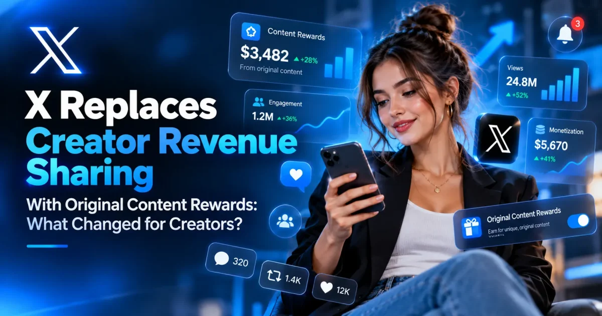 X Replaces Creator Revenue Sharing With Original Content Rewards